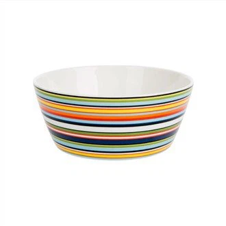 Suur sinine ja valge keraamiline serveerimiskauss